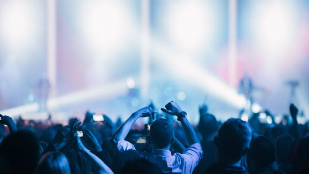 Download small concert crowd template in PDF for free