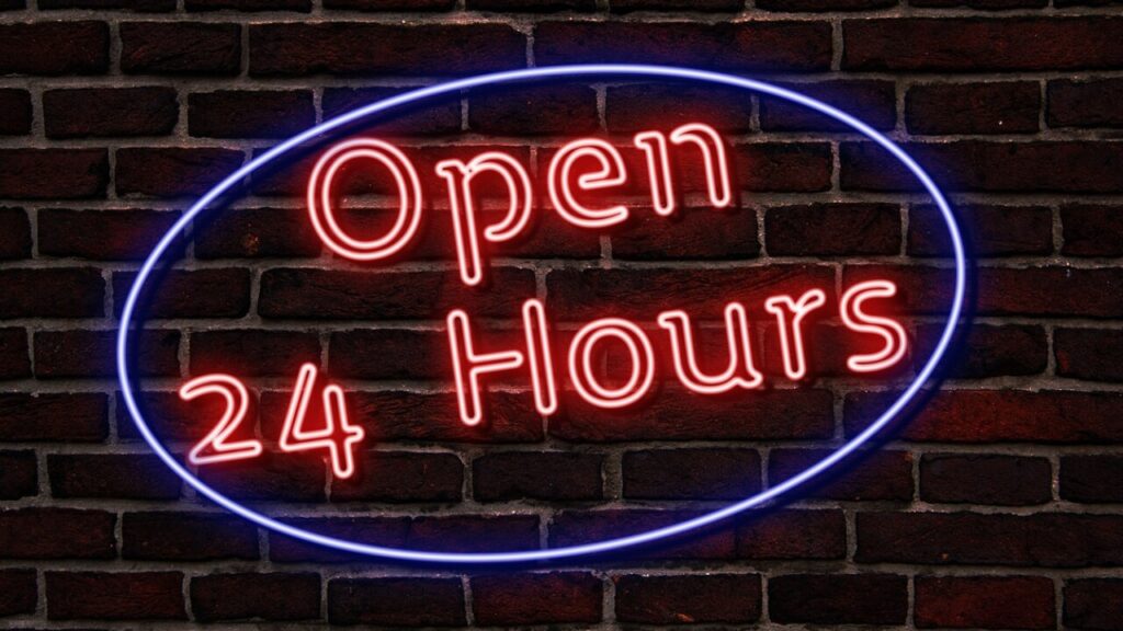 Download 24 hour timetable template in PDF for free